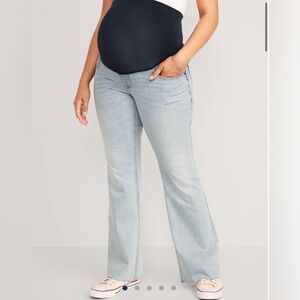 Old Navy Full-Panel Flare Maternity Jeans